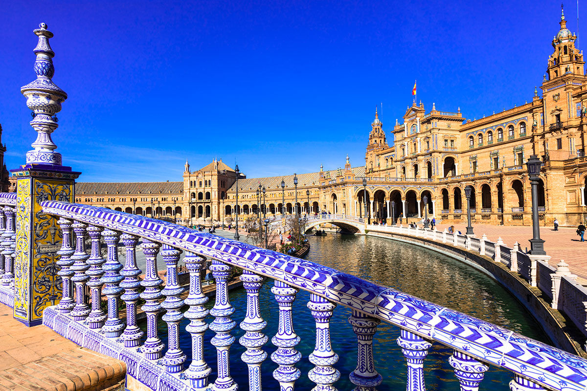 <b>Casa 1800 Sevilla</b> - Just a 2-minute walk from the Catedral de Sevilla, this 1864 mansion is ornate and sophisticated with a neutral toned palette. There’s a rooftop terrace with panoramic city views as well as a complimentary afternoon tea for guests to enjoy.