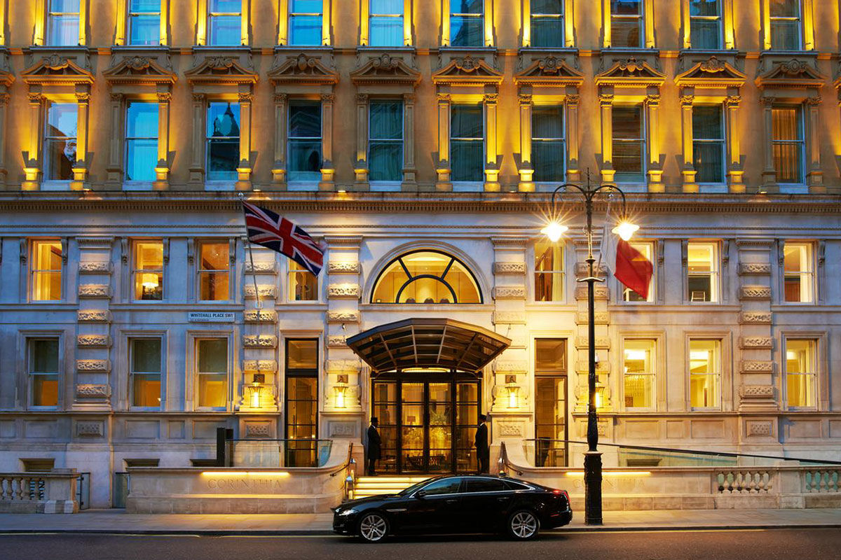 <b>Corinthia Hotel London</b> - With incredible views of the London Eye and city skyline, the Corinthia Hotel London is positioned right in the heart of the city within walking distance of the West End, River Thames and Trafalgar Square. With 2 restaurants, 2 bars, a 17-room spa, pool and roof terrace with a life-sized chess set, guests’ stays are full of activity!