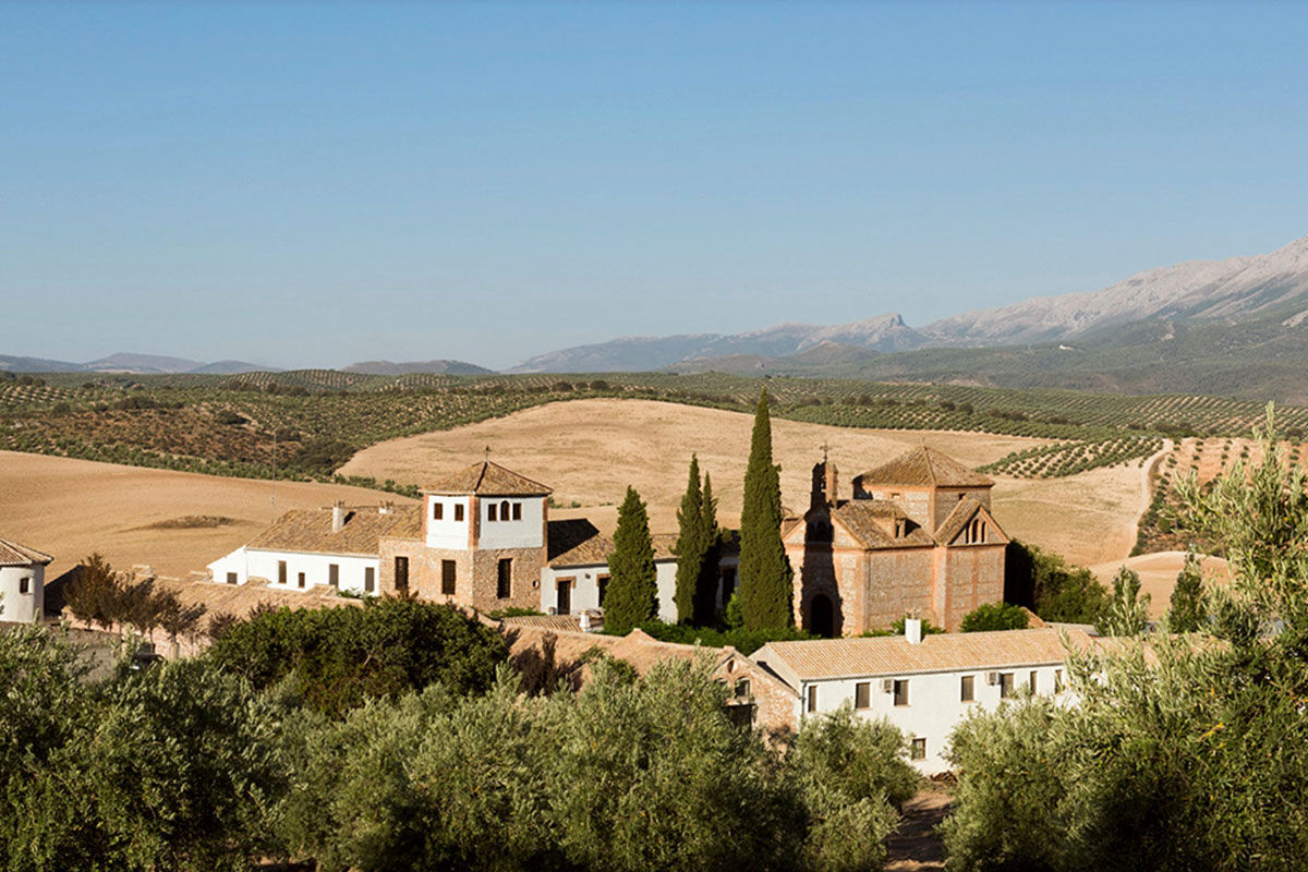 <b>Cortijo del Marqués, Granada</b> - This restored 19th century manor is now home to Coritjo del Marques, a stylish boutique hotel surrounded by olive trees and sunflower fields. Lounge by the pool and enjoy the mountain views and enjoy a candlelit dinner on the patio.