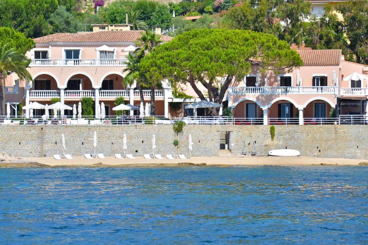 <b>Hotel Les Mouettes, Ajaccio</b> - Set right on the coast of the Gulf of Ajaccio, this pink palace has a private beach, heated saltwater pool and snorkeling gear available for guests. There’s also a lounge, cocktail bar and spa treatments offered on the rooftop terrace.