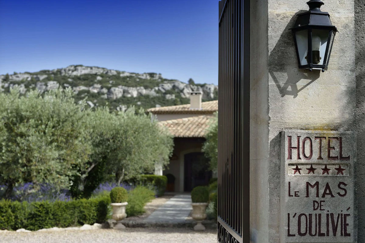 <b>Mas de l’Oulivie, Les Baux de Provence</b> - Nestled on the hillside in the heart of the Alpilles Natural Regional Park, the Mas de l’Oulivie welcomes guests with Mediterranean gardens, stylish pool set within an olive grove and a restaurant with a terrace.