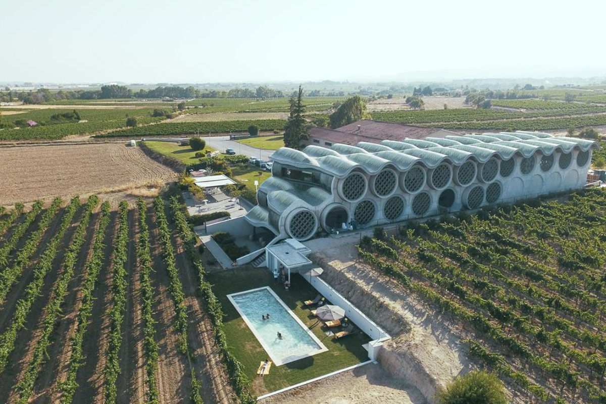 <b>Mastinell Cava & Hotel, Barcelona</b> - Respectful to the tradition of the land, this innovative hotel with provocative architectural design captures the interest and intellect of guests. Low to the ground to minimize its visual impact, Mastinell Cava & Hotel is surrounded by vineyards, serves Catalan and Mediterranean cuisine, and features sophisticated rooms with a view quite unlike any other.