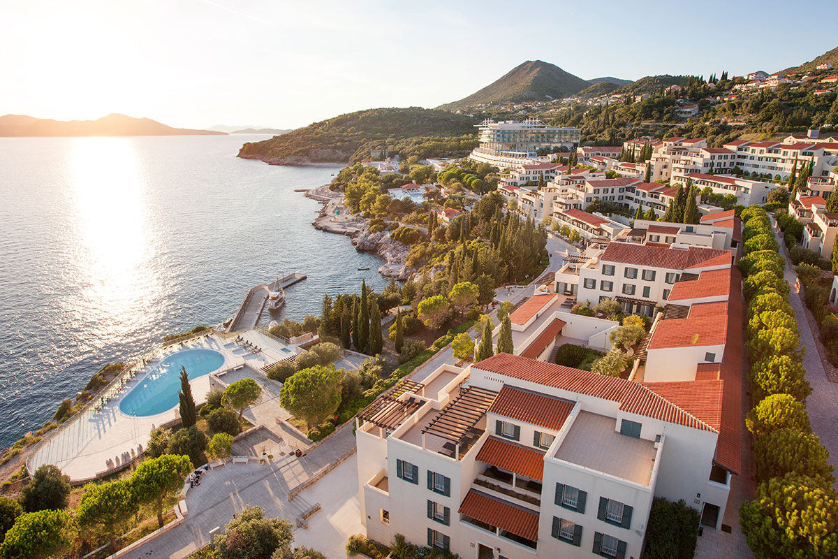 <b>Sun Gardens Dubrovnik Resort</b> - Removed from the hustle and bustle of Dubrovnik, the Sun Gardens Dubrovnik Resort is set in a quiet location on the beach. With 8 restaurants, 8 bars, 3 outdoor pools, tennis courts and a climbing wall, this luxury resort is full of vibrant activity and tranquil lounging.