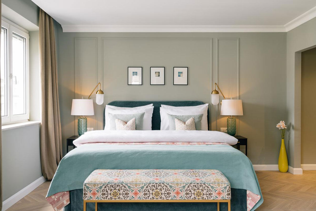 <b>Hotel Mozart</b> - Warm, with sage-colored walls throughout, the Hotel Mozart is relaxed, trendy and charming with its hardwood floors, and orb lighting. Guests enjoy the 10-minute walk into the historic Old Town to explore Salzburg and its sights.