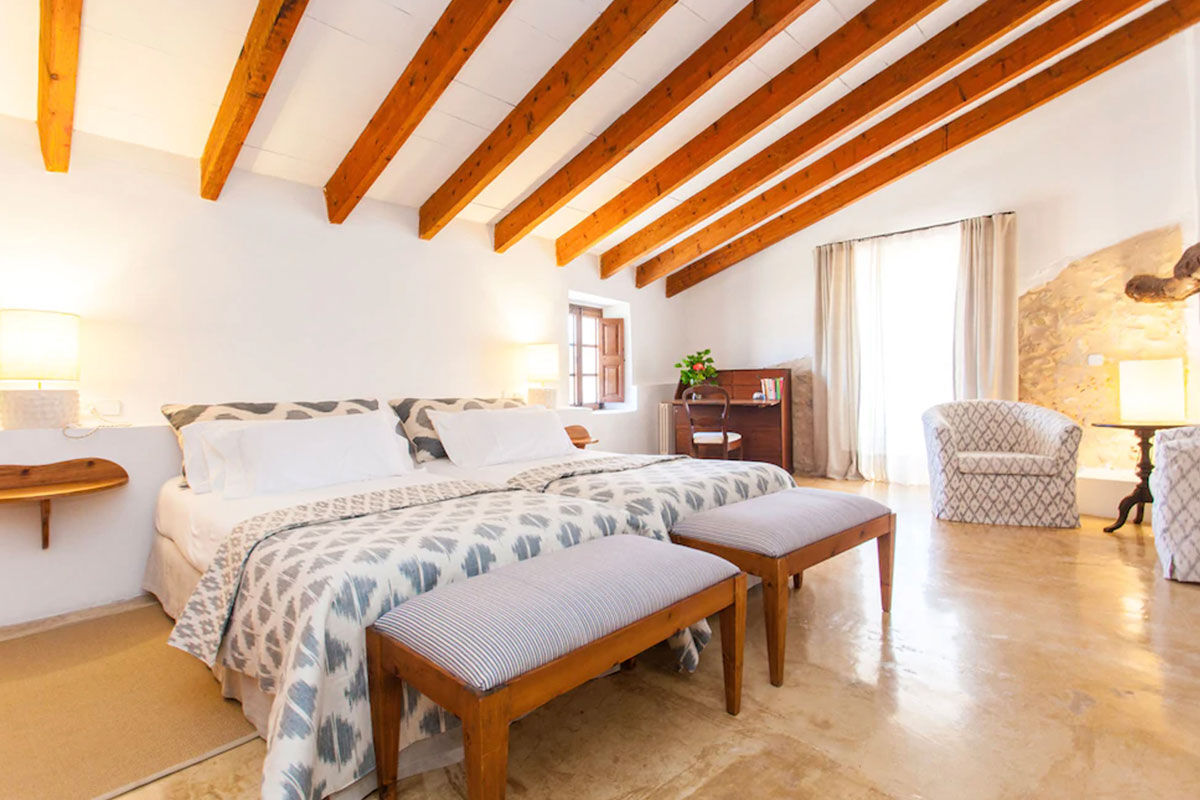 <b>Possessio Binicomprat, Mallorca</b> - Set within a 16th century farm building, this quaint hotel draws guests with its climbing vines, raw stonework, and exposed pine beams. The estate has its own vineyards, which produce 30,000 bottles of wine per year. Don’t forget to take one home with you!