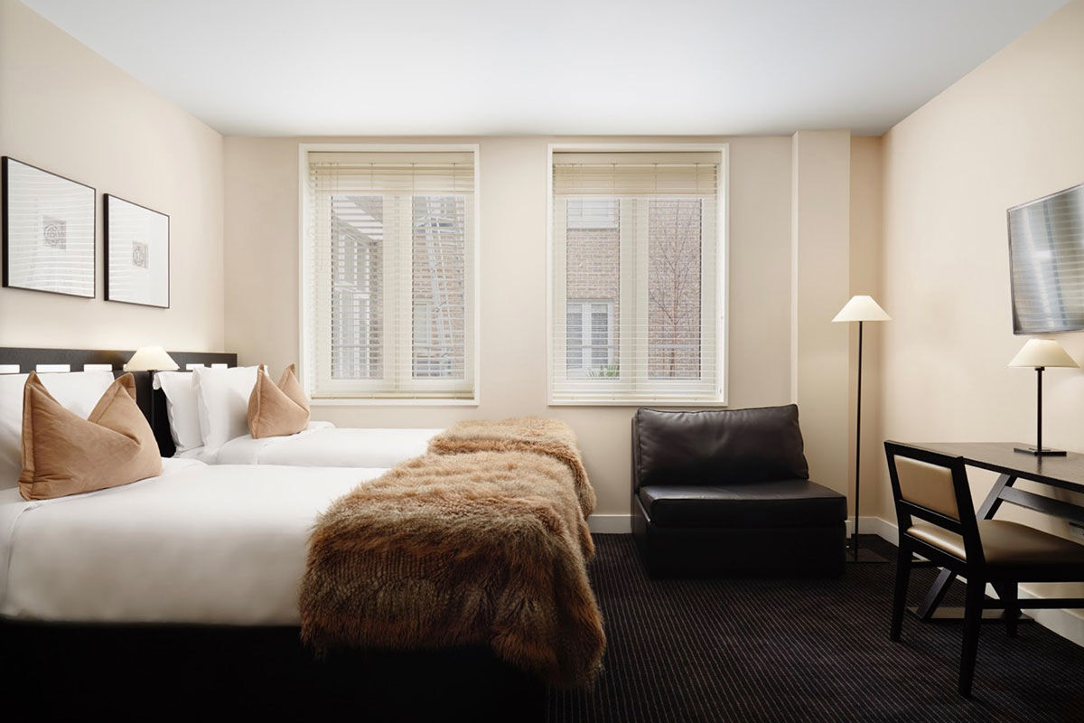 <b>The Resident Soho Hotel</b> - Nearly destroyed in a 1941 bombing raid, this 17th century mansion-turned-boutique hotel was once an inspiration to Charles Dickens. Inside you’ll find dark wood accents, sleek lines and modern décor.