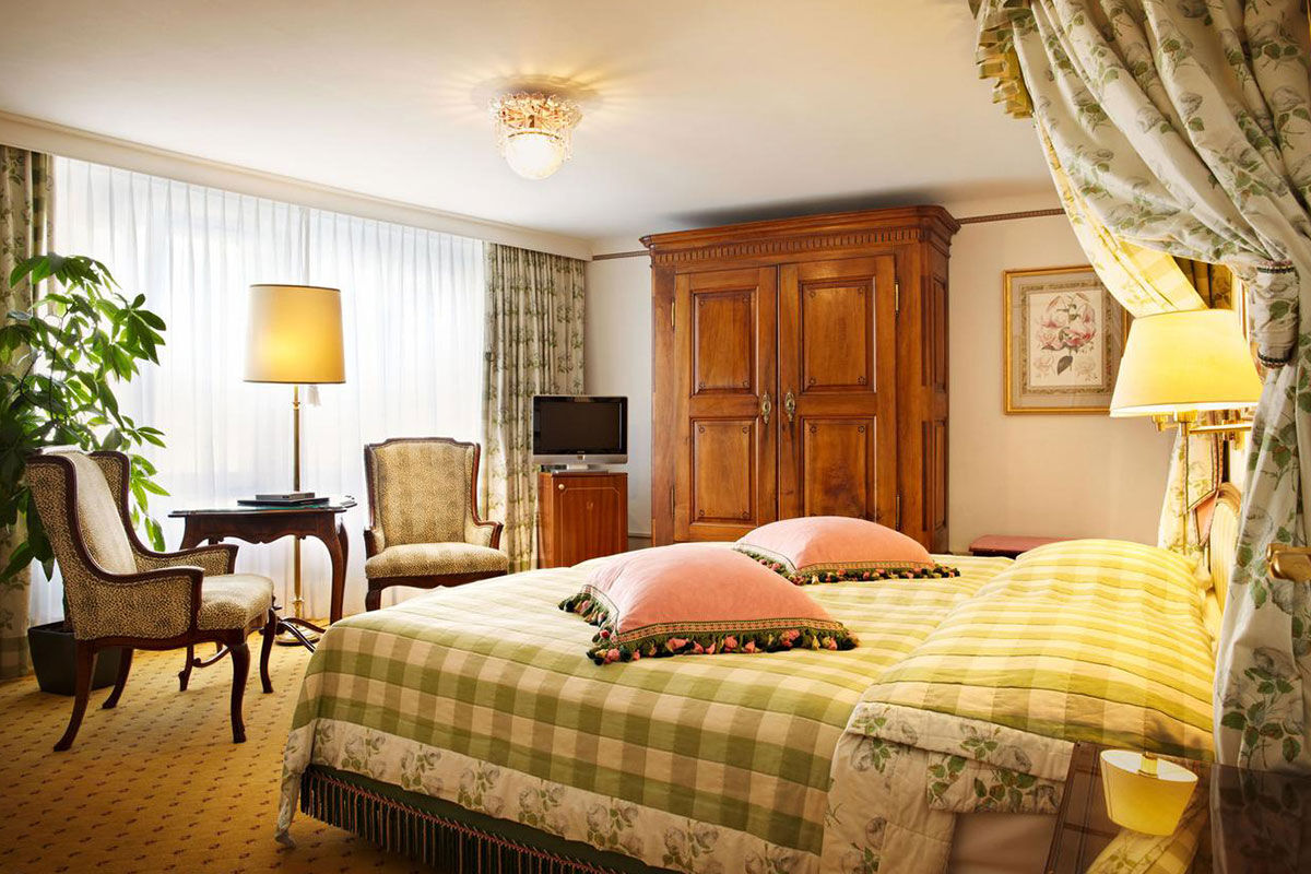 <b>Wilden Mann</b> - Welcome to the Old World as you step off the knobby cobblestone street and into this 19th century building-turned-boutique hotel. Inside you’ll find a cozy, rustic bistro with exposed wooden beams, an upscale French restaurant and country-chic rooms with antiques furnishings, giving the atmosphere a warm, charming feel.