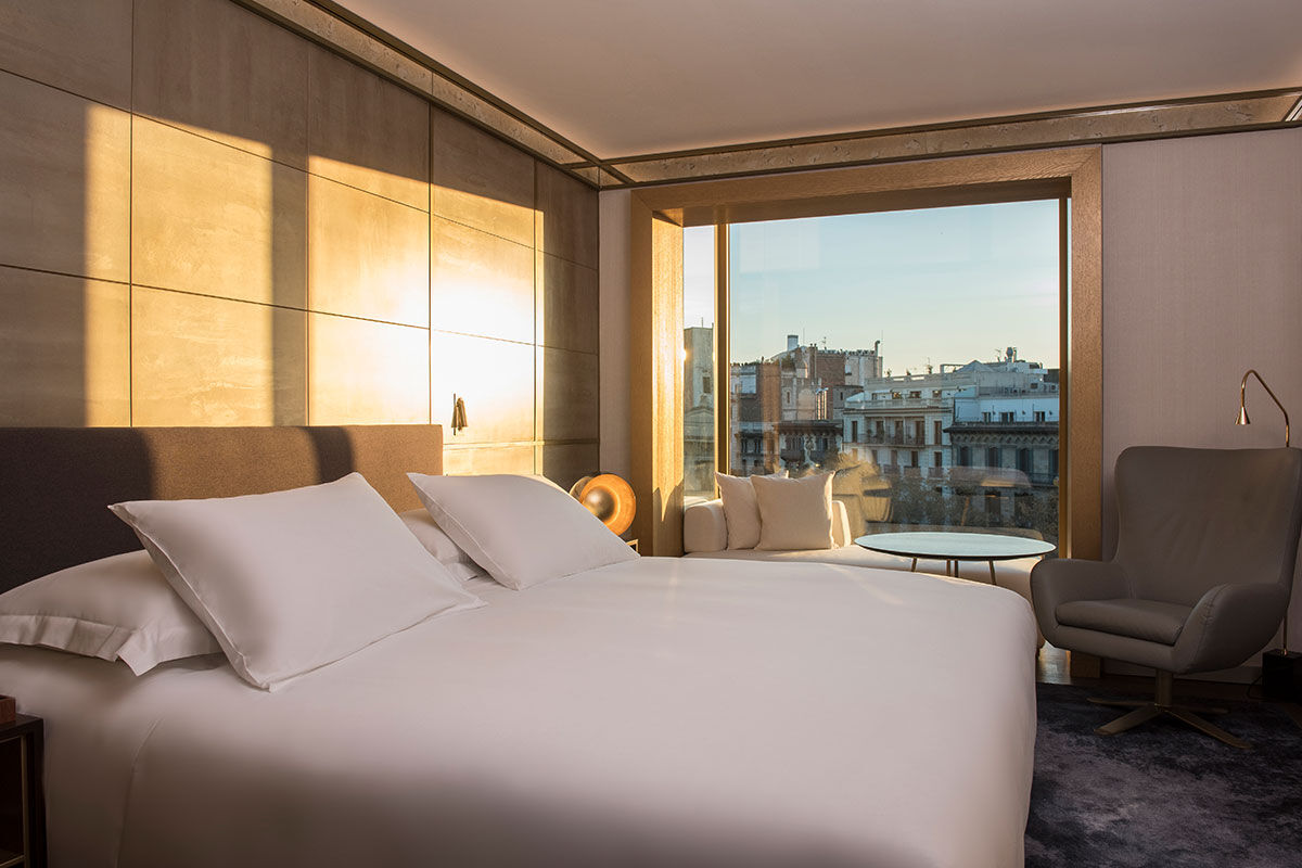 <b>Almanac Barcelona</b> - Located on a tree-lined street and close to high end shopping and restaurants, this sleek hotel has art-deco vibes with swanky touches. The rooftop terrace has a pool and sundeck, and the luxe restaurant offers Mediterranean cuisine.