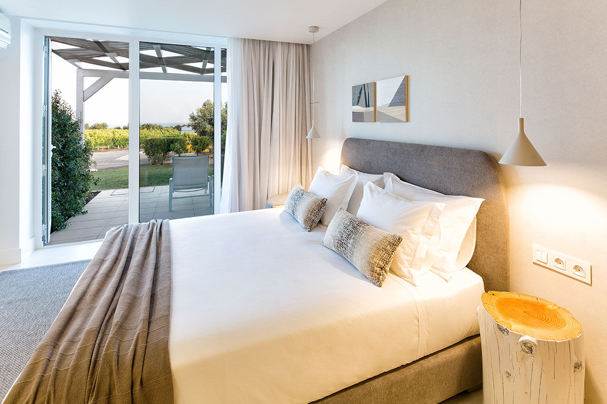 <b>Quinta dos Perfumes, Tavira</b> - Surrounded by an orange grove and full of other fruit trees, this perfume factory-turned-agritourism is quaint and romantic. The rooms are airy with a neutral palette, the pool is saltwater, and the lounge is cozy with a fireplace.