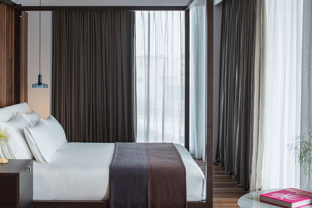 <b>Sir Joan, Ibiza</b> - Located in the canter of Ibiza, Sir Joan is an intimate retreat with sleek design and contemporary touches. There’s a plunge pool, casual eatery and a hip Japanese/Peruvian restaurant to grab a bit before heading out into Ibiza’s nightlife.