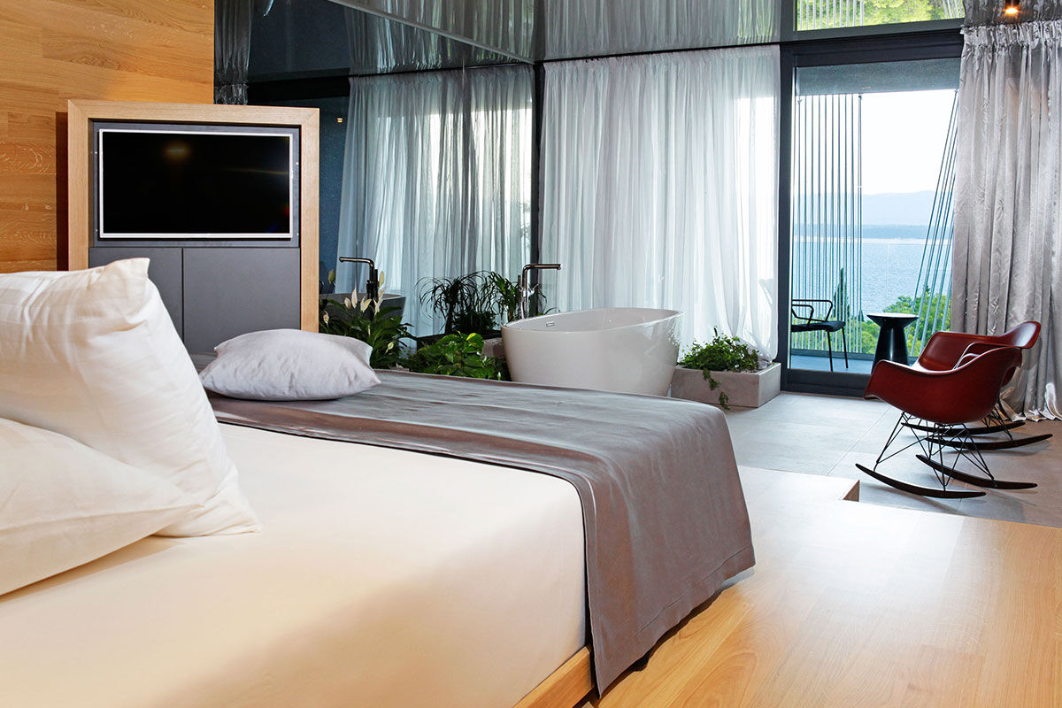 <b>Lifestyle Hotel Vitar, Brac</b> - Set in an area that is popular for windsurfing, diving and cycling, the Lifestyle Hotel Vitar is an adult-only boutique hotel with modern design and prime location for activity. There’s a rooftop pool and hot tub, a trendy restaurant with wood-slatted ceilings, and an atmosphere of rejuvenation from the rooms to the lounge.