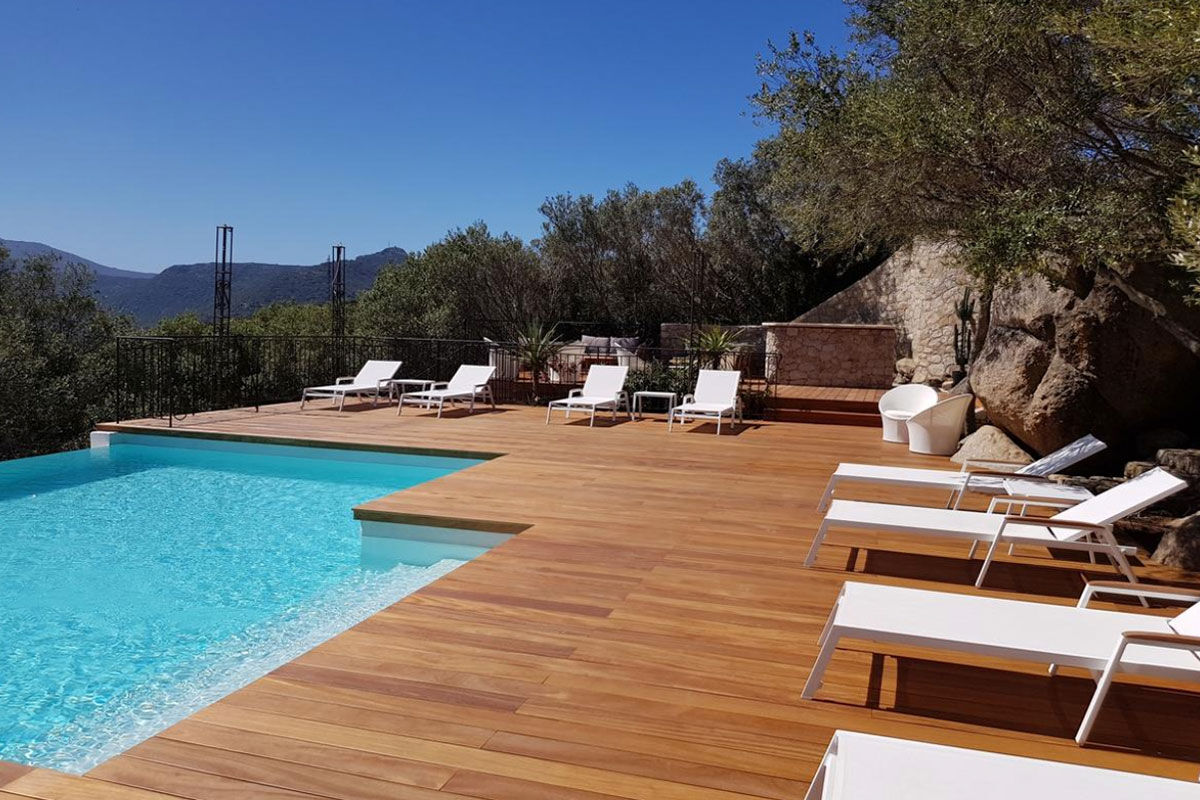 <b>Hotel A Piattatella, Monticello</b> - The views are king here in the hills of northwest Corsica: home of the Hotel a Piattatella. This villa-style refined hotel features minimalist rooms, a terrace bar plus a spa with hammam for guests to relax.