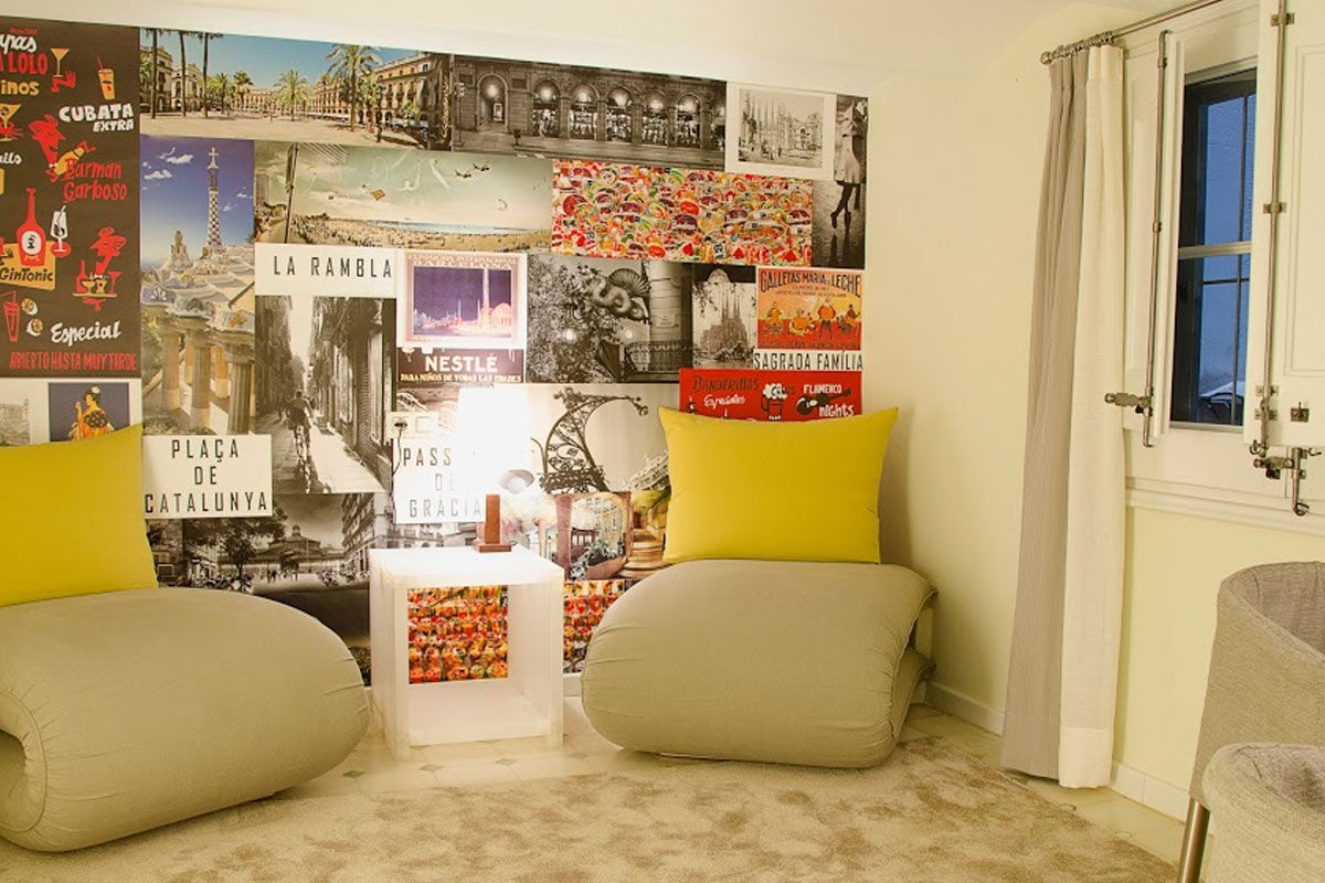 <b>Ca La Maria</b> - Featuring modern artwork, photographs and eclectic touches throughout, this boutique B&B is housed in an art-deco styled building that is only a 7-minute walk to Gaudi’s Casa Mila. The patio is full of leafy potted plants and has couches and umbrellas to relax under.