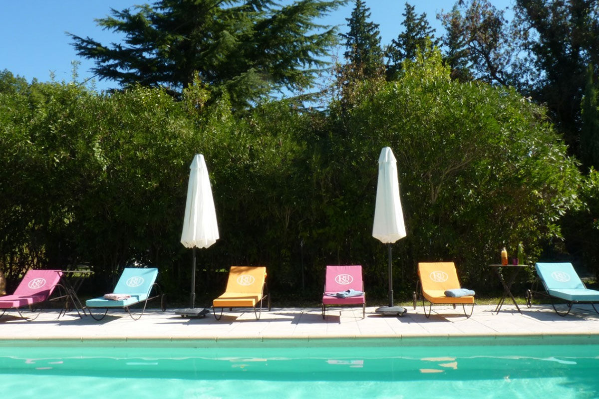 <b>Domaine de Rhodes, Avignon</b> - Sitting on an island between a split in the River Rhone, Domaine de Rhodes occupies a former 16th century hunting lodge. Full of tapestries, antiques and exotic treasures, this medieval guesthouse has an air of beckoning mystery.
