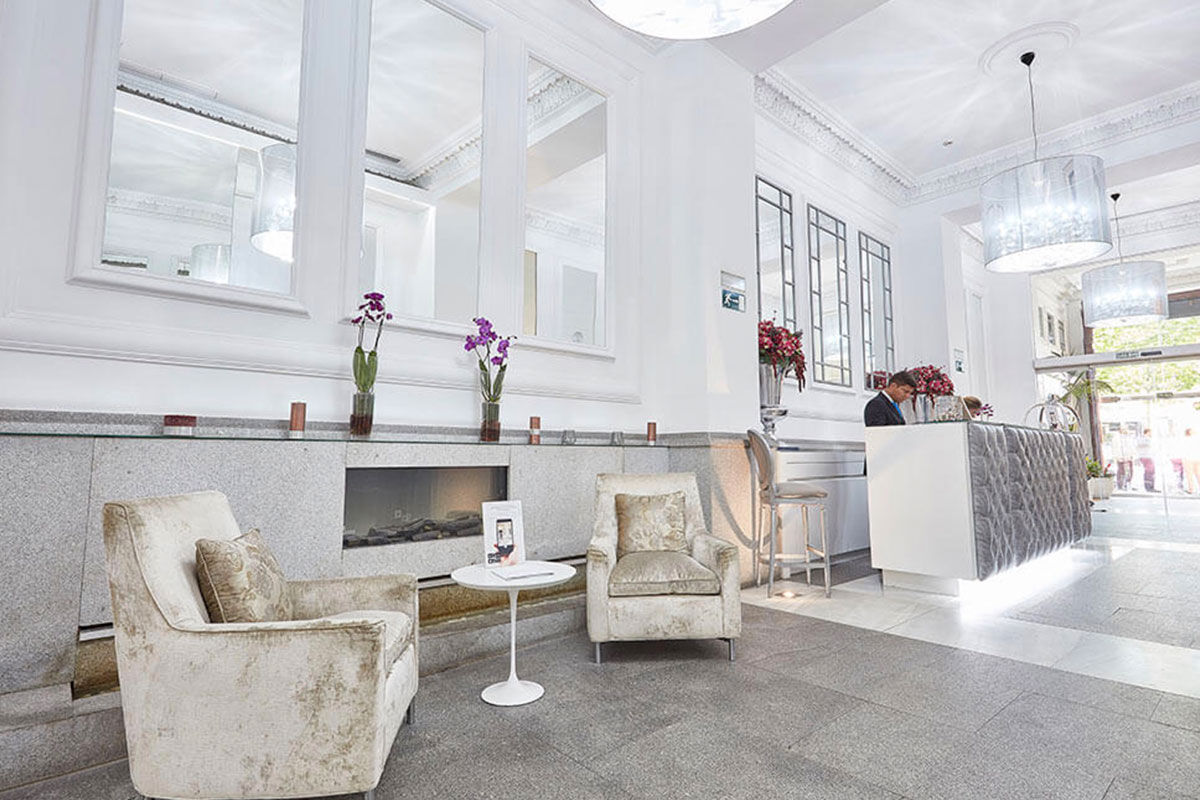 <b>Hotel Hospes Puerta de Alcala</b> - Within Madrid’s Salamanca district, the Hotel Hospes Puerta de Alcala is located in an 1883 building right next to the Puerta de Alcala; guests can dine right in front of it at the Malvar Restaurant. The stylish hotel also features a spa, hammam and relaxation pool.