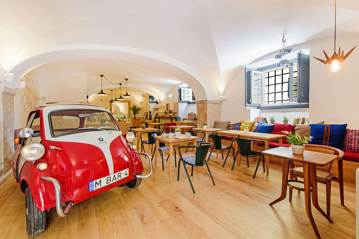 <b>Martinhal Lisbon Chiado Family Suites</b> - With bright colors, mid-century modern furniture and striking artwork, this kid-friendly hotel is fun for the whole family. The casual café has vaulted ceilings and a shiny red buggy on display, there are multiple kids’ areas (one of which is inside a tent!) and the Scandinavian design gives a sense of peace and innovation.