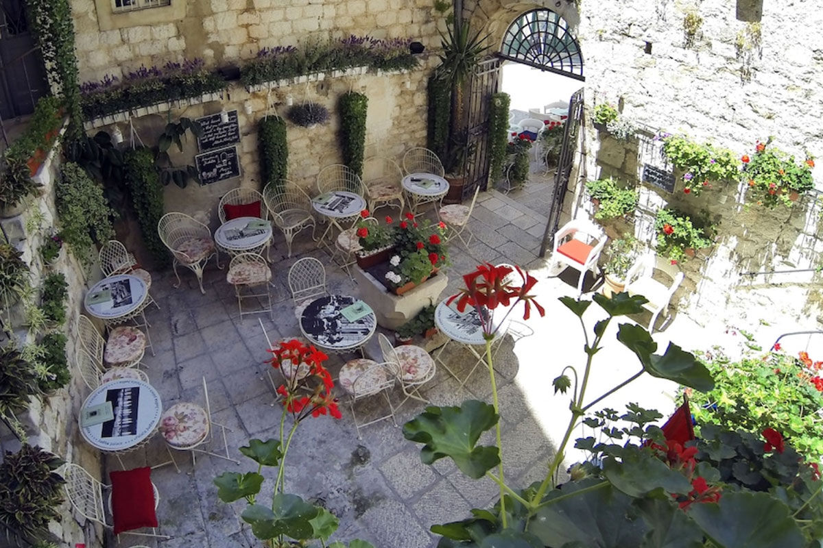 <b>Palace Judita Heritage Hotel</b> - Set on the lively 13th century Pjaca Square and housed in a 16th century palace, this boutique hotel has character and charm. The courtyard is home to lush plants and bistro tables, the restaurant is cozy with a fireplace and chandeliers, and the rooms feature wood floors, exposed beams and stone walls.