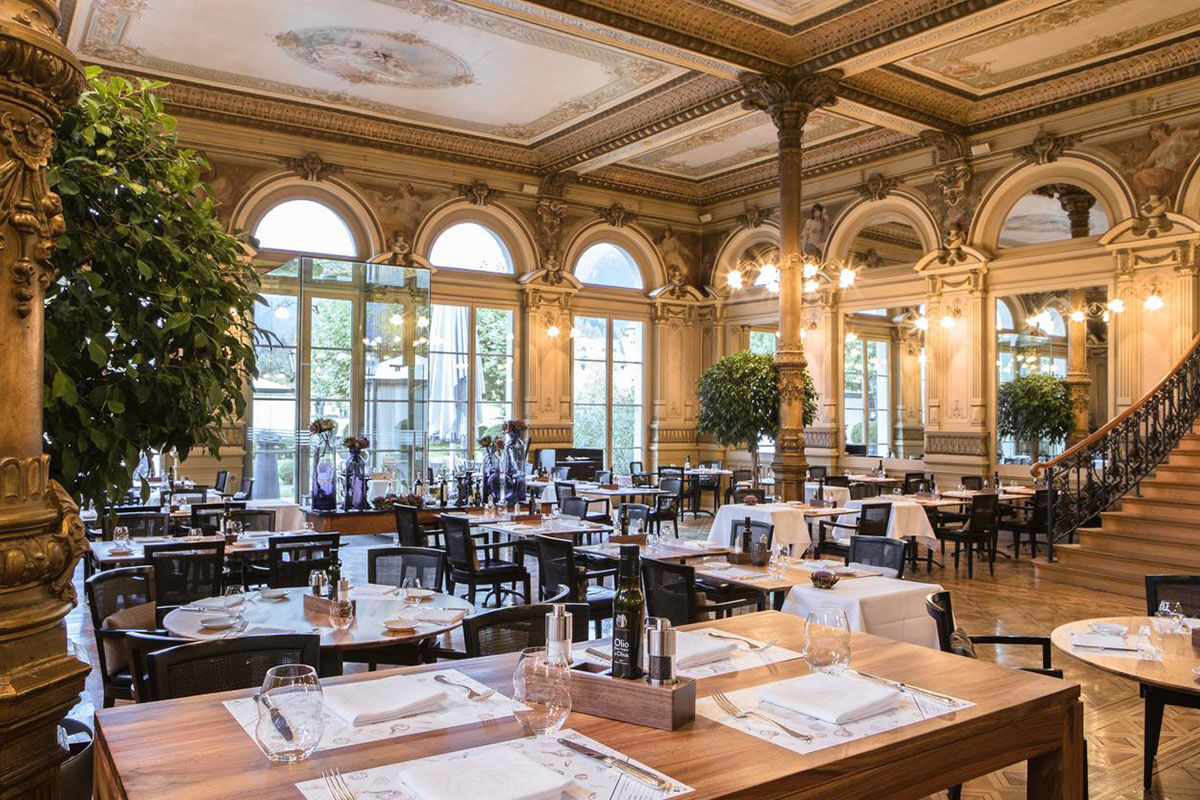 <b>Victoria Jungfrau Grand Hotel & Spa, Interlaken</b> - Standing in a privileged and picturesque location of Interlaken, the Victoria Jungfrau Grand Hotel is plush, sleek, stylish and has all the sophistication that its 19th century building deserves. The piano bar and cigar lounge have soaring ceilings, the 2 refined restaurants have frescoes, and the high-end spa and pool is worth mentioning for its architectural design, tiled flooring and impeccable taste.