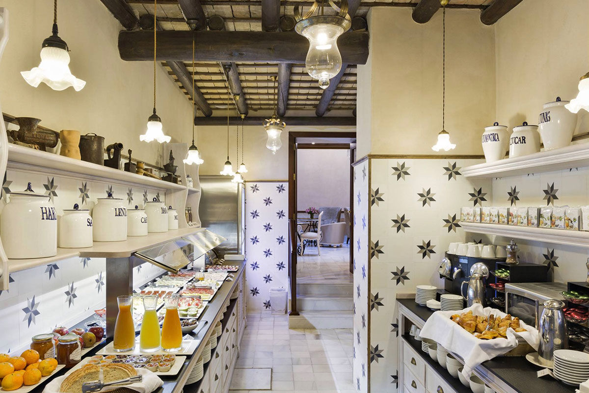 <b>Casa 1800 Sevilla</b> - Just a 2-minute walk from the Catedral de Sevilla, this 1864 mansion is ornate and sophisticated with a neutral toned palette. There’s a rooftop terrace with panoramic city views as well as a complimentary afternoon tea for guests to enjoy.