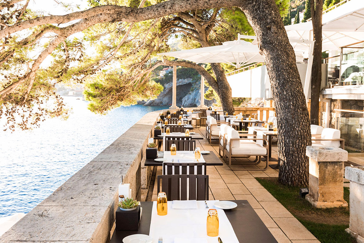 <b>Villa Dubrovnik</b> - Built into rocky cliffs on the Dalmatian Coast, the Villa Dubrovnik is surrounded by gardens marked with bougainvillea, oleander and citrus trees. The upscale restaurant has a terrace, the chic bar offers classic cocktails and the rooms have views of the Adriatic Sea.