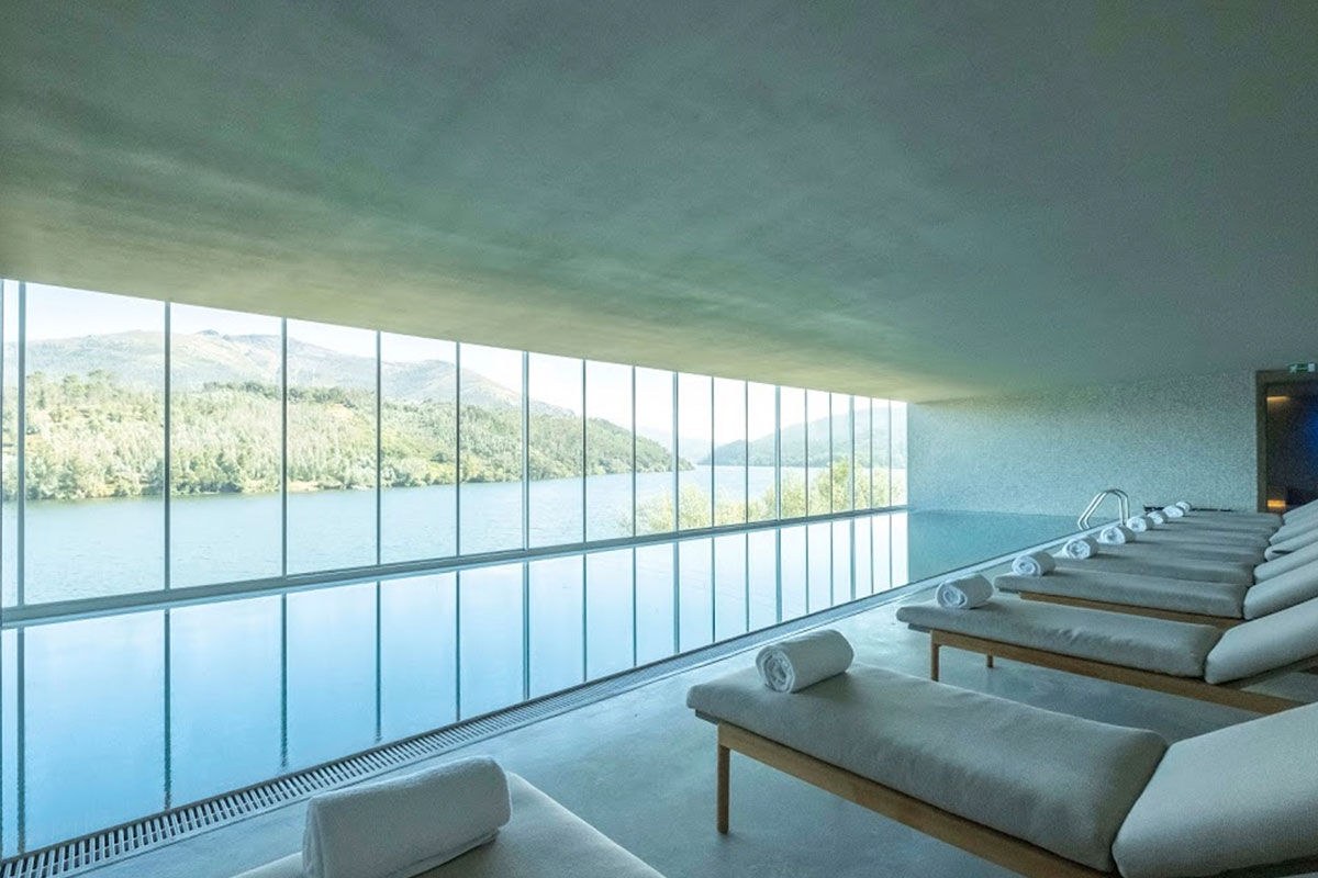 <b>Douro41 Hotel & Spa, Castelo de Paiva</b> - Set on the southern end of the Duoro River, this contemporary hotel uses its stonework, neutral palette, and minimalist décor to coerce guests into nature. With lots of light, panoramic views and an attention to detail, the Douro41 Hotel and Spa is a blank canvas for travelers to jump start their creativity and wellbeing.