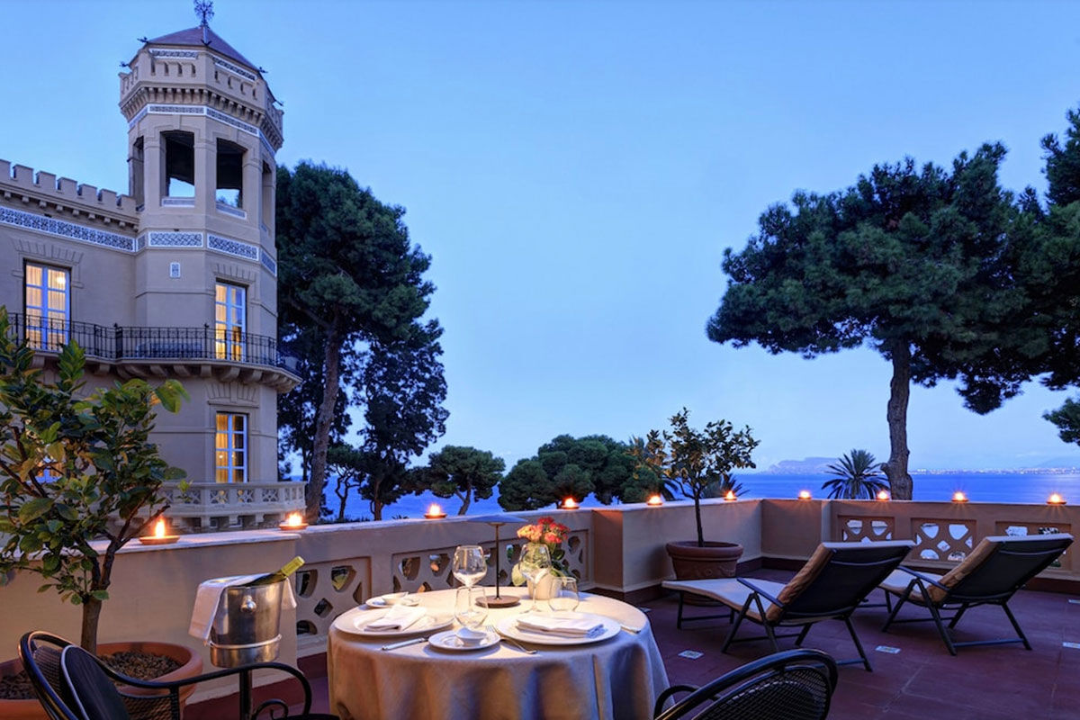 <b>Grand Hotel Villa Igiea, Palermo</b> - Close to the opulent Teatro Massimo and the Gothic Palazzo Abatellis, the timeless Villa Igiea sits on the coast of Palermo with majesty and serenity. This villa is an upscale hotel with two restaurants, two bars, a piano lounge, tennis courts and a pool overlooking the Mediterranean Sea.