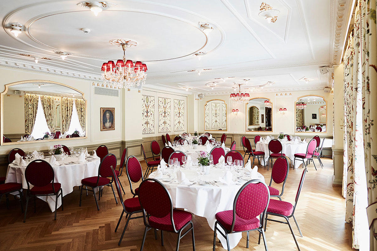 <b>Wilden Mann</b> - Welcome to the Old World as you step off the knobby cobblestone street and into this 19th century building-turned-boutique hotel. Inside you’ll find a cozy, rustic bistro with exposed wooden beams, an upscale French restaurant and country-chic rooms with antiques furnishings, giving the atmosphere a warm, charming feel.