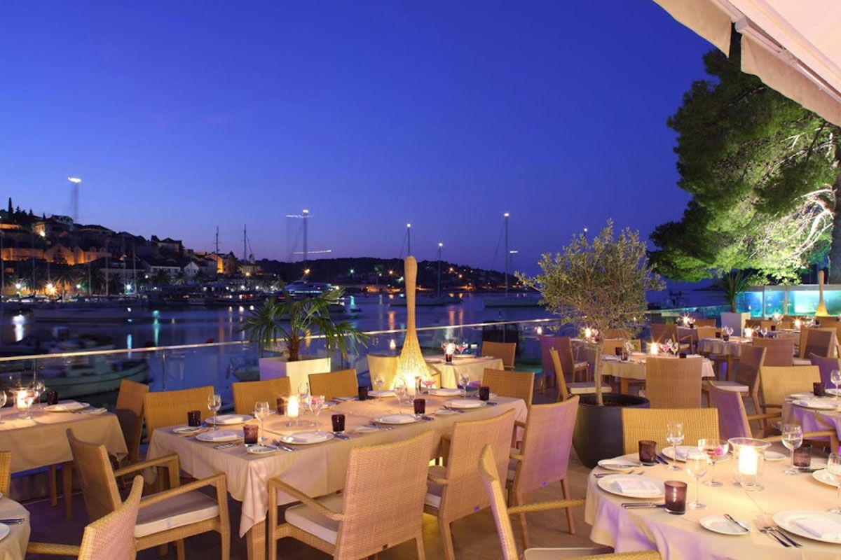 <b>Adriana Spa Hotel, Hvar</b> - With clean lines, geometric patterns and clever light fixtures, the Adriana Spa Hotel is design-focused with features that include a rooftop saltwater pool, Butchery&Wine restaurant as well as yoga classes offered to guests. Only a 4-minute walk to the Hvar Cathedral and 11-minutes’ stroll to the Spanish Fortress, this deluxe hotel is both stylish and central to the historic sights.