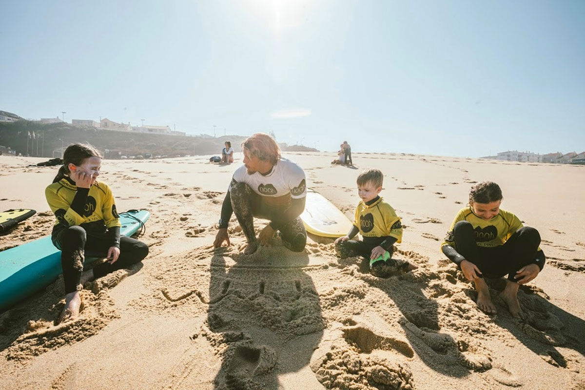 <b>Noah Surf House, A dos Cunhados</b> - Sitting on Praia da Fisica in Santa Cruz, this industrial-chic hotel lives in respect and consonance with nature. With its focus on the Atlantic Ocean, the Noah Surf House is a gathering place for travelers who love to surf, skateboard, adventure and appreciate a crackling fire with friends.