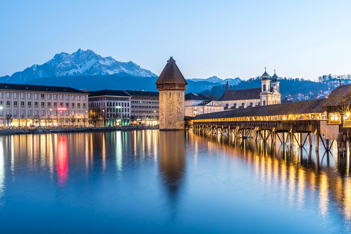 <b>Wilden Mann</b> - Welcome to the Old World as you step off the knobby cobblestone street and into this 19th century building-turned-boutique hotel. Inside you’ll find a cozy, rustic bistro with exposed wooden beams, an upscale French restaurant and country-chic rooms with antiques furnishings, giving the atmosphere a warm, charming feel.