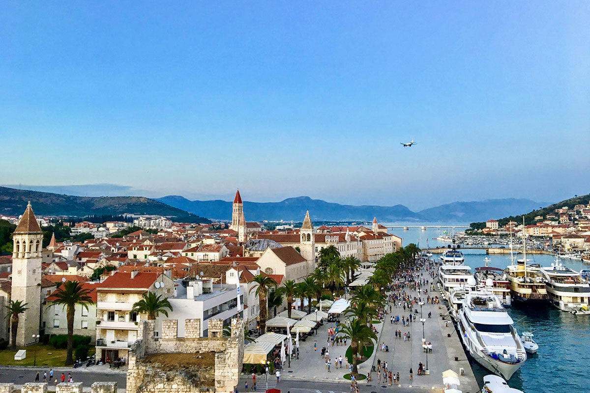 <b>Hotel Cornaro</b> - A pink palace with a rooftop terrace featuring some of the best views over Split’s Old Town, the Hotel Cornaro is both charming and polished. It features modern rooms with interesting artwork, indoor and outdoor dining, and is only a 3-minutes’ walk to UNESCO-protected Diocletian’s Palace.