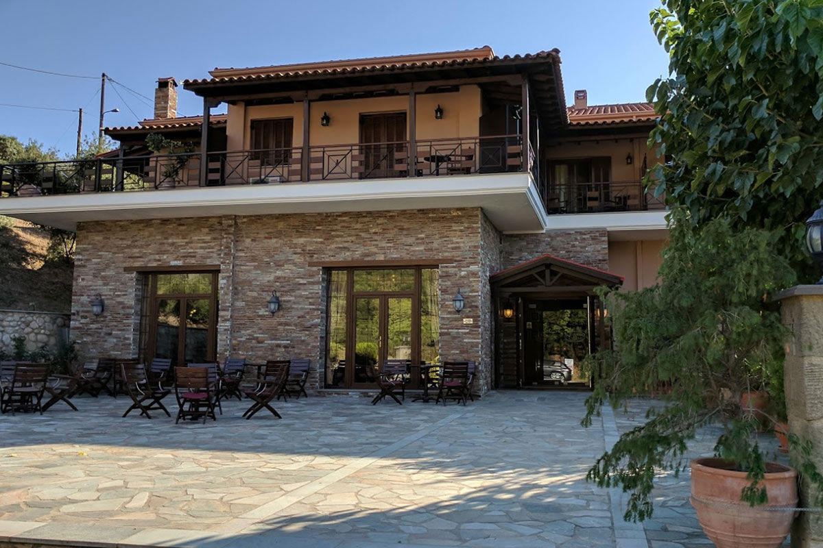 <b>Dellas Boutique Hotel, Kastraki</b> - With views of Meteora’s rocky landforms, this down to earth hotel features dark wood furnishings and stonework, bringing a natural feel to your stay. Meteora is classed as a World Heritage Site and the nearby monasteries are built on 14th century sandstone rock pillars — you won’t want to miss these natural beauties.