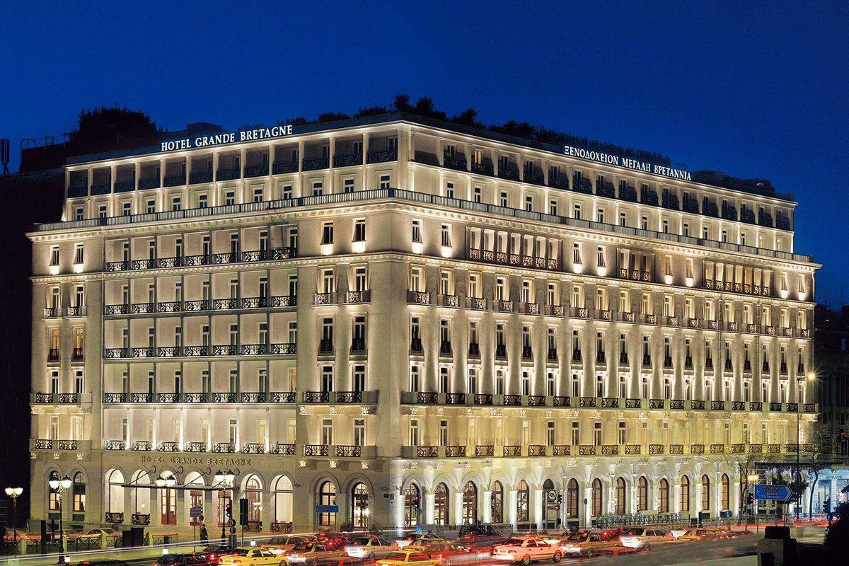<b>Grande Bretagne</b> - Dating back to 1874, this luxury hotel is situated in the historic center of Athens and is central to all historic monuments. With plush, sophisticated rooms, an elegant rooftop bar, refined cigar lounge, two pools and three restaurants, you couldn’t ask for more!