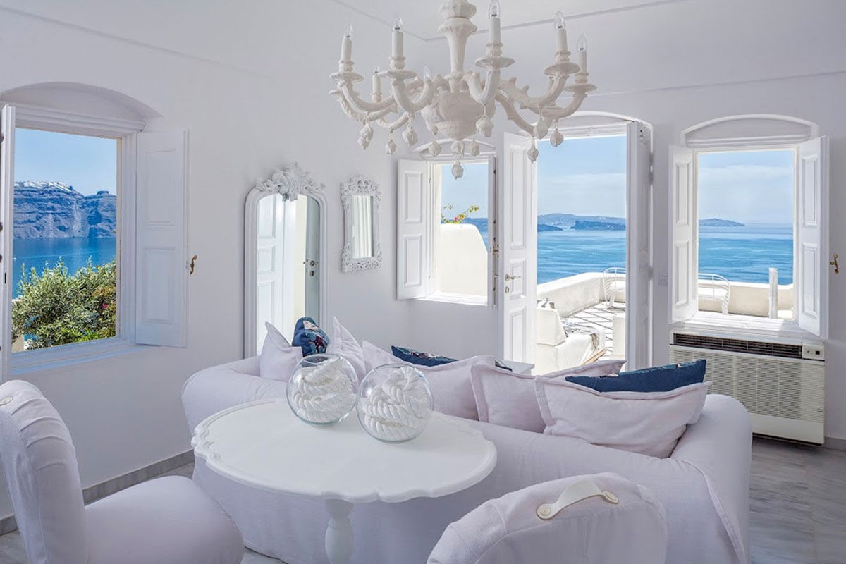 <b>Canaves Oia Suites, Oia</b> - Enveloped by the emerald Aegean and dramatic beauty of Santorini, the Canaves Oia Suites invites guests seeking luxury and elegance with modern furnishings and Caldera views. The Petra Restaurant & Bar serves Greek cuisine with a creative twist and the spa hosts yoga classes for the mindful traveler.