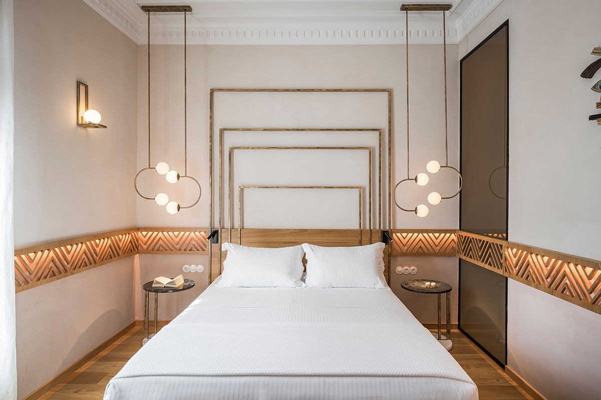 <b>Scala de Faro, Chania</b> - Located right on the Venetian harbor of Chania, this luxury boutique hotel has a sleek, contemporary style, with brass notes and warm coloring. Right in the middle of Old Town, guests have the cobblestone shopping street right outside their door.