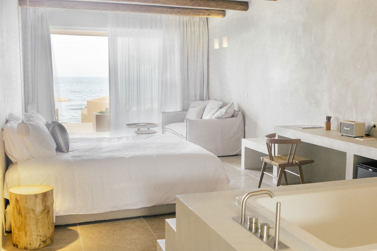 <b>Theodore Boutique Hotel, Agia Marina</b> – Set right on the sandy beach in the Agia Marina Village, the Theodore Boutique Hotel offers warm hospitality to guests looking to share a love for Crete. With an acute attention to detail, this luxury hotel creates a journey for guests to experience the ancient traditions and heritage of Crete in a contemporary way.