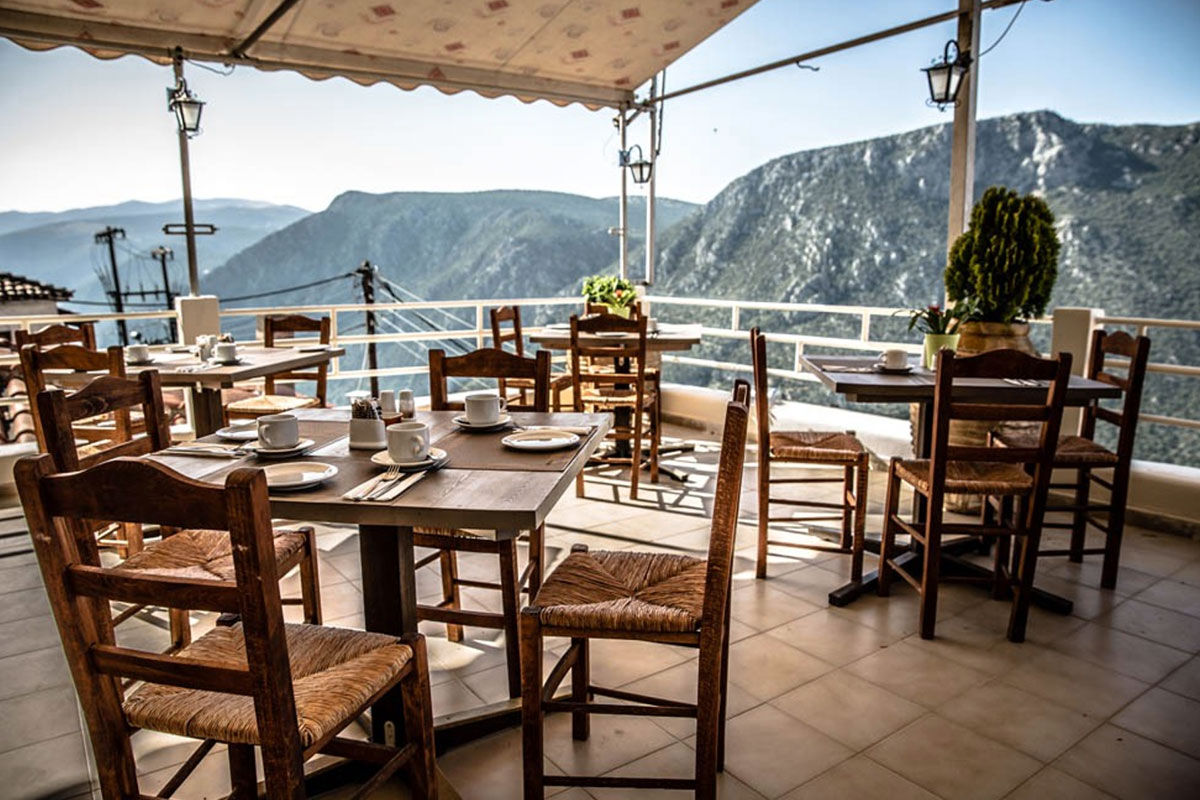 <b>Kastalia Boutique Hotel, Delphi</b> - Only a 10-minute walk to Delphi Archaeological Museum, the Kastalia Boutique Hotel is a casual dwelling bordered by the Parnassus mountains and the Gulf of Corinth. A café style restaurant has an open-air terrace with views that make you feel one with the earth.