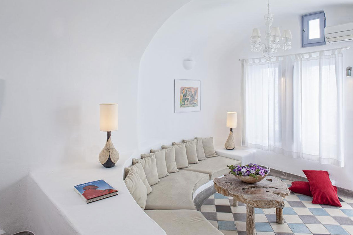 <b>Ikastikies Suites, Firostefani</b> - Set in the picturesque village of Firostefani, and just a short walk from the lively town of Thira, these 4 suites are housed in classic Cycladic-style buildings facing Santorini’s iconic caldera. The Ikastikies suites are bright and charming, the terrace has a pool, and the service goes above and beyond.