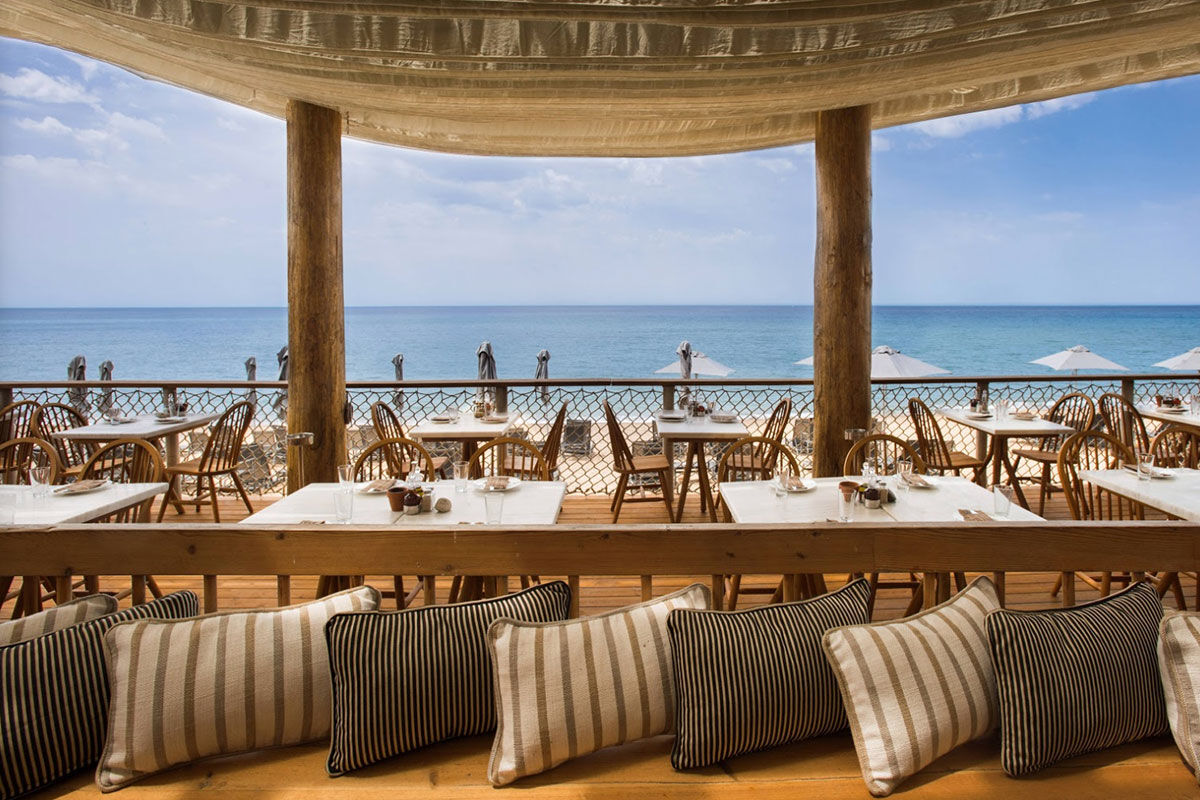 <b>The Westin Costa Navarino, Pilos</b> - This wellness hotel is comprised of a series of stone buildings inspired by local mansions. It’s a plush beachfront resort that is home to multiple restaurants and bars, indoor and outdoor pools, sports courts, a golf course and a water park all on site.