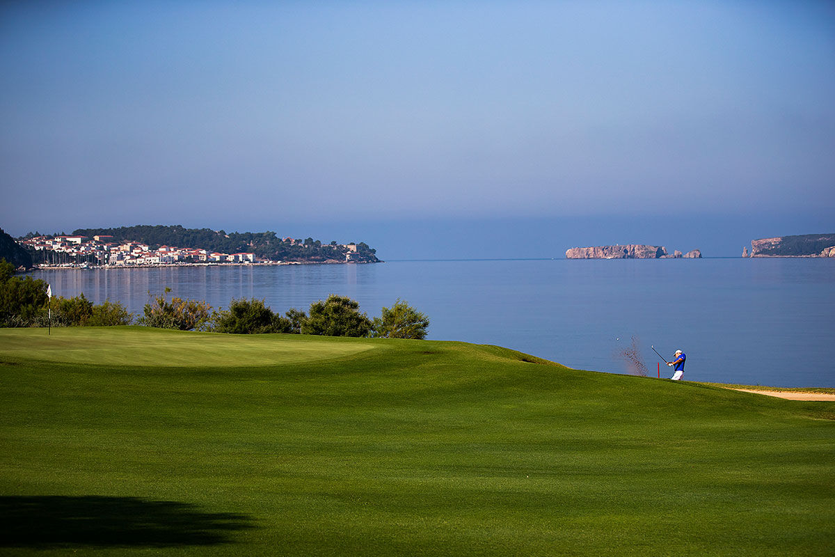 <b>The Westin Costa Navarino, Pilos</b> - This wellness hotel is comprised of a series of stone buildings inspired by local mansions. It’s a plush beachfront resort that is home to multiple restaurants and bars, indoor and outdoor pools, sports courts, a golf course and a water park all on site.