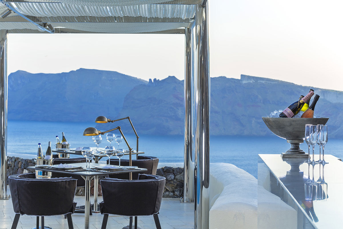 <b>Canaves Oia Suites, Oia</b> - Enveloped by the emerald Aegean and dramatic beauty of Santorini, the Canaves Oia Suites invites guests seeking luxury and elegance with modern furnishings and Caldera views. The Petra Restaurant & Bar serves Greek cuisine with a creative twist and the spa hosts yoga classes for the mindful traveler.