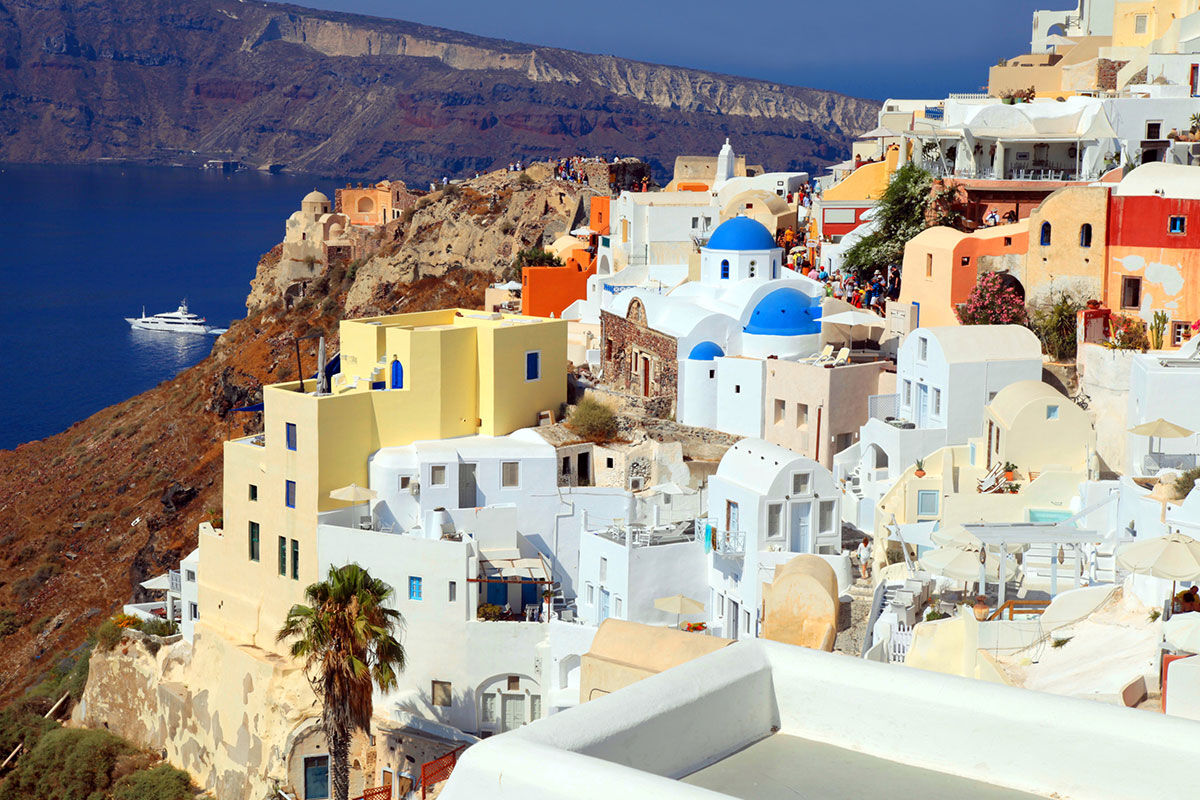 <b>Ikastikies Suites, Firostefani</b> - Set in the picturesque village of Firostefani, and just a short walk from the lively town of Thira, these 4 suites are housed in classic Cycladic-style buildings facing Santorini’s iconic caldera. The Ikastikies suites are bright and charming, the terrace has a pool, and the service goes above and beyond.