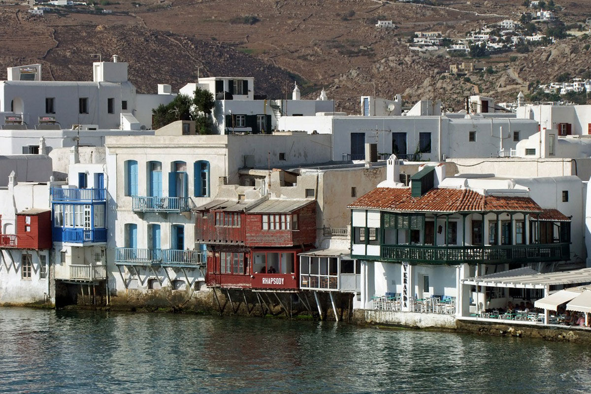 <b>Mykonos Bay, Mykonos Town</b> - Set on a sandy beach, and a short walk into town, Mykonos Bay Hotel offers the best of both worlds. It features bright rooms with whitewashed walls, a restaurant with Mediterranean cuisine, an outdoor saltwater pool, poolside bar — even bikes for loan. What more could you ask from this Aegean dream?