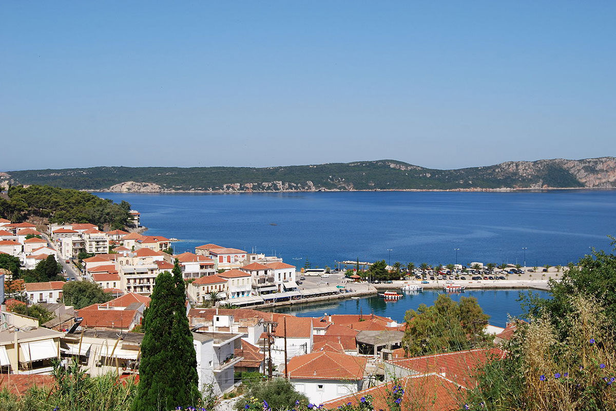 <b>The Westin Costa Navarino, Pilos</b> - This wellness hotel is comprised of a series of stone buildings inspired by local mansions. It’s a plush beachfront resort that is home to multiple restaurants and bars, indoor and outdoor pools, sports courts, a golf course and a water park all on site.