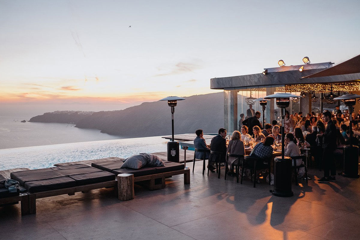 <b>Cavo Tagoo, Imerovigli</b> - Secluded on the hillside, the polished suites offered by the Cavo Tagoo have views of the Aegean Sea and Santorini caldera. Set next to the infinity pool, an airy bar and gourmet restaurant are ready for when you’re feeling peckish.