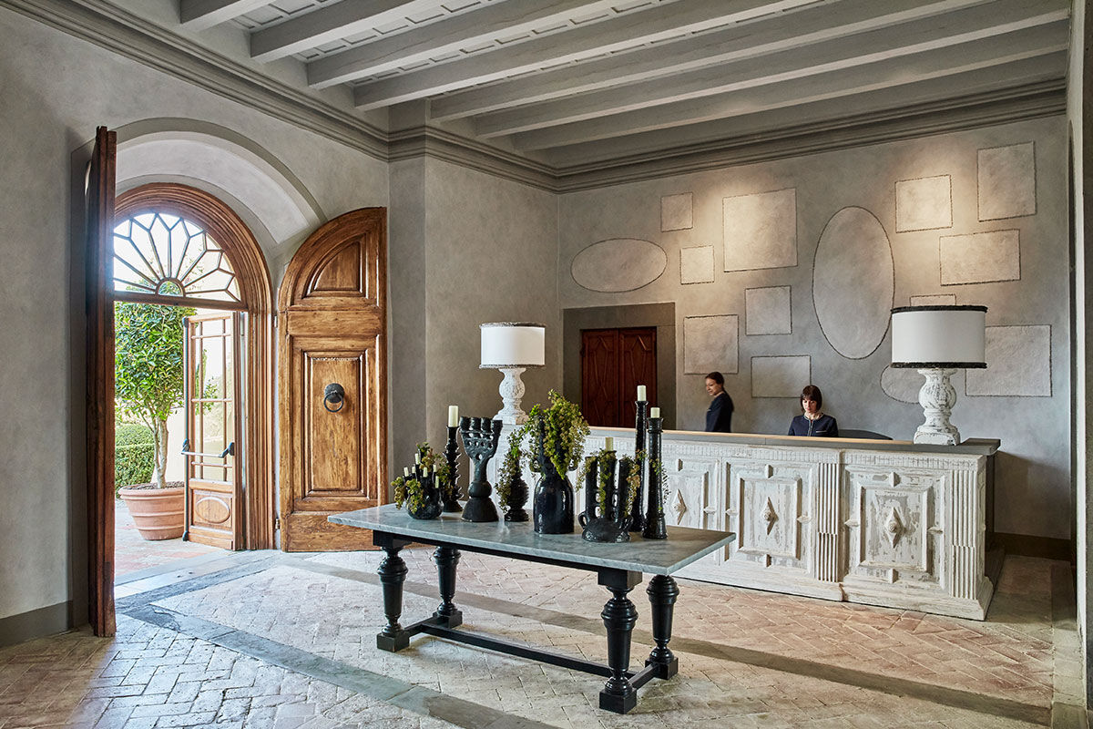 <b>COMO Castello Del Nero</b> - At this 12th century castle, take in the vast 740 acres of rolling countryside and notice the detailed medieval frescos, murals and stonework. With a wine cellar and swanky pool, the COMO Castello Del Nero has a cosmopolitan style with a classic Tuscan feel.