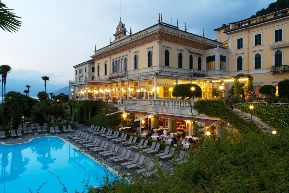 <b>Grand Hotel Villa Serbelloni, Bellagio</b> - Circa 1850, the Grand Hotel Villa Serbelloni is a prestigious historic hotel set on a promontory extending into Lake Como. The rooms are ornate with antique furnishings; the property boasts two restaurants and three bars; the pool rests below the magnificent mountain views.