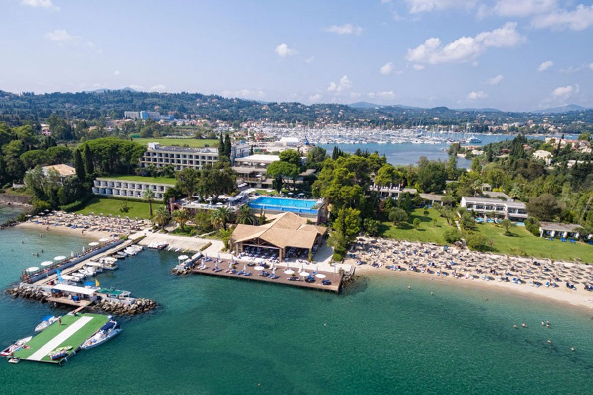 <b>Kontokali Bay Resort & Spa, Kontokali</b> - Kontokali Bay Resort & Spa offers guests a vacation free of stress; on site amenities include four restaurants (two on the beach), two bars, an outdoor saltwater pool, spa, sauna and two beaches. The rooms are airy and have an oceanlike palette as well as spanning views of the Ionian Sea coast.