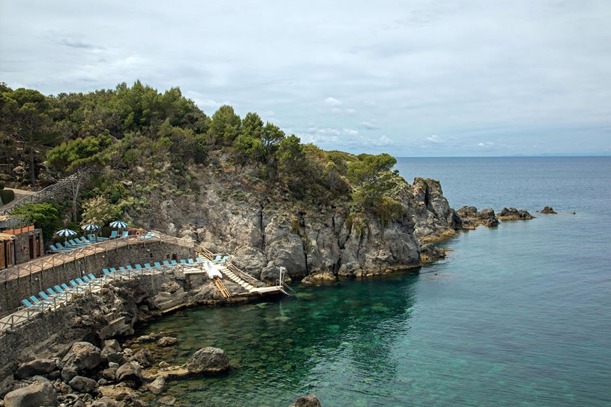 <b>Mezzatorre Hotel & Thermal Spa, Ischia</b> - Housed in a former 16th century watchtower, this upscale hotel sits on thermal waters that spring up into their own spa pools. Referred to by some as ‘Ischia’s best kept secret,’ the retreat also features a waterfront terrace, two restaurants and a tennis court on site.