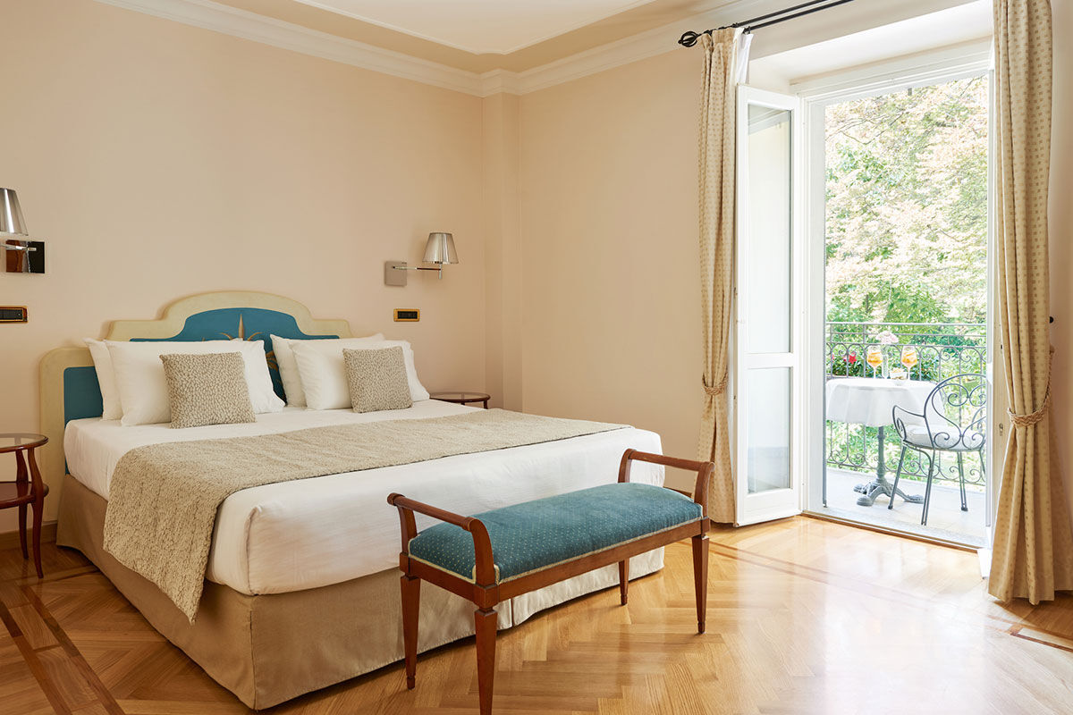 <b>Hotel Belvedere, Bellagio</b> - Owned by generations of mothers and daughters since 1880, this elegant hotel is a 10-minute walk from the town center and has much to offer on site: a Turkish bath, pool, sauna, library and lovely tiered gardens. The Italian charm and flair for design is met by peaceful hilltops and makes for a relaxing getaway.